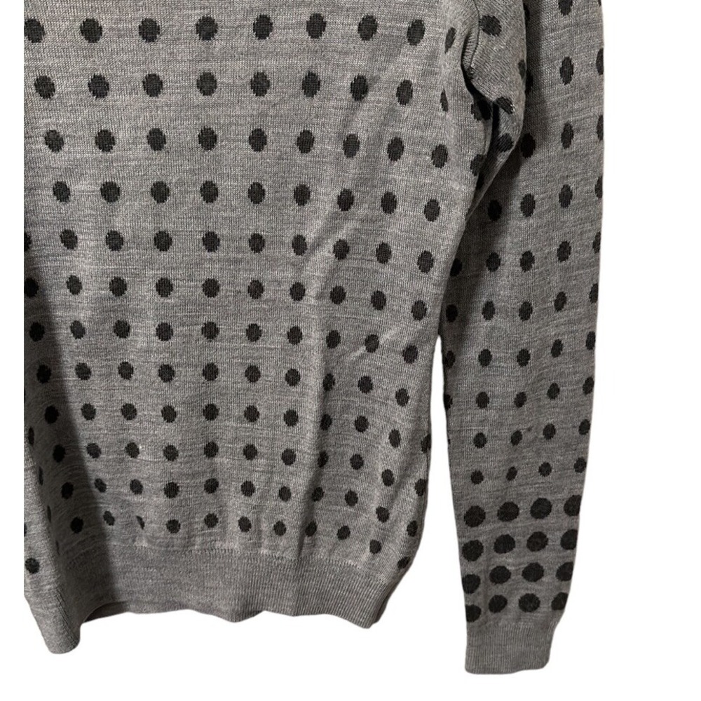 The Limited Women's Gray Polkadot Round Neck Sweater Size XS - Picture 3 of 4